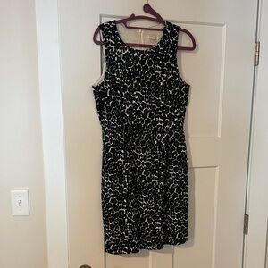 J. Crew Factory Leopard Print Sleeveless Dress
